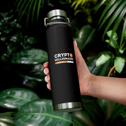 Crypto Millionaire Copper Vacuum Insulated Bottle, 22oz