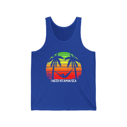 Beach Lovers Ultimate Comfort Styled Funny Unisex Summer Tank Top