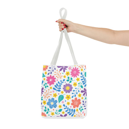 Summer Graphic Wild Flower Tote Bag
