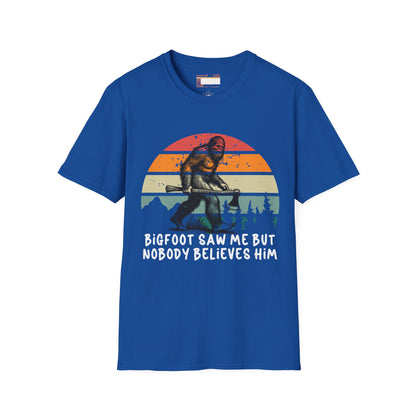 Bigfoot Hiking Lovers Hiking Buddy Camping Graphic Comfort Unisex T-shirt