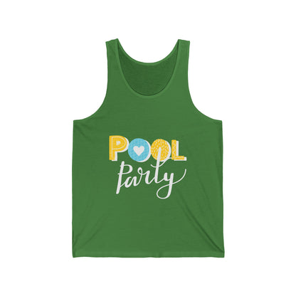 Beach Pool Party Lovers Ultimate Comfort Styled Funny Unisex Summer Tank Top