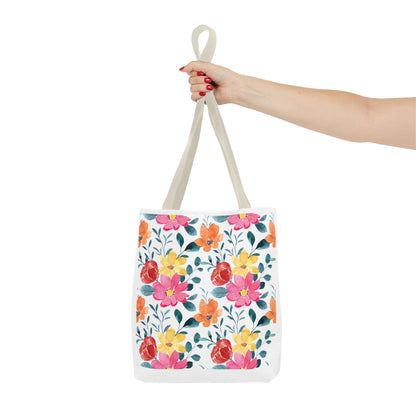 Summer Graphic Wild Flower Tote Bag