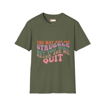 Graphic Quotes Designed Comfort Unisex T-shirt