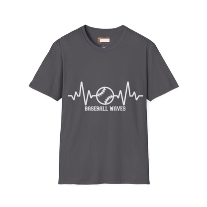Graphic Baseball Waves Baseball Fan Unisex Comfort T-shirt
