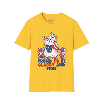 Proud To Be Free July 4th Independence Day Ultimate Comfort Unisex T-shirt