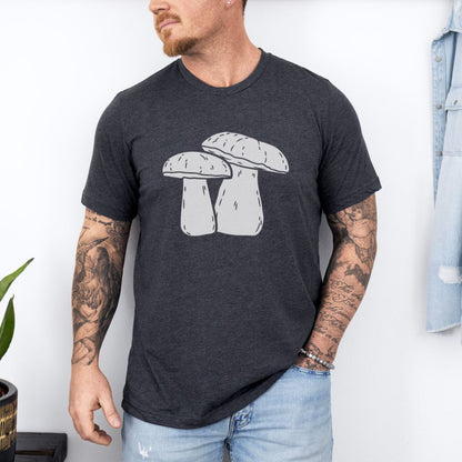Graphic Mushroom Designed Ultimate Comfort Styled Graphic T-shirt