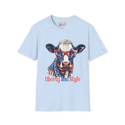 Liberty and Style July 4th Independence Day Ultimate Comfort Unisex T-shirt