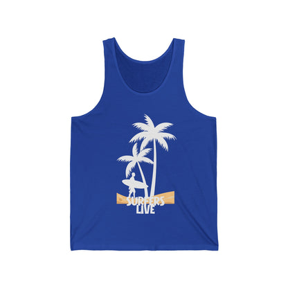 Surfers Live Summer Ultimate Comfort Styled Unisex Tank Top