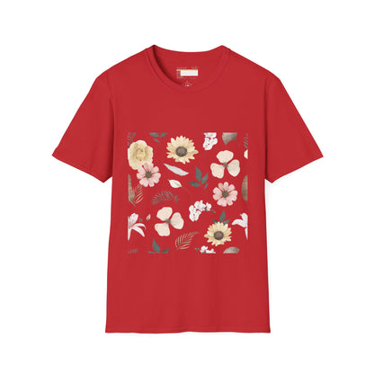 Graphic Wild Flower, Flower Lover Unisex Minimalist Comfort T-shirt