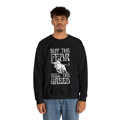 Buy The Fear Sell The Greed (Stock Market) Unisex Sweatshirt