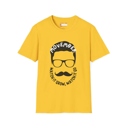 Movember Moustache Bearded Gang Graphic Comfort Unisex T-shirt