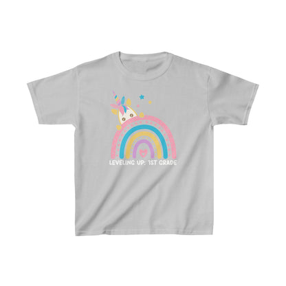 Leveling Up To First Grade Ultimate Comfort Unisex Kids T-Shirts
