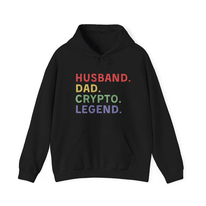 Husband Dad Crypto Legend Ultimate Comfort Unisex Hoodie
