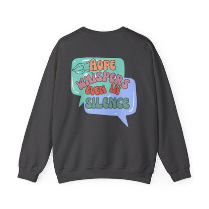 Graphic Designed Minimalist  Hope Whispers Crewneck Sweatshirt