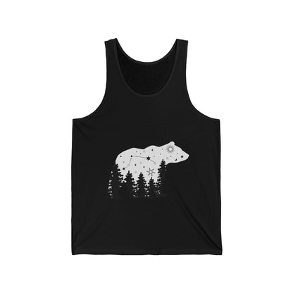 Ultimate Comfort Styled Unisex Forest Bear Summer Tank Top