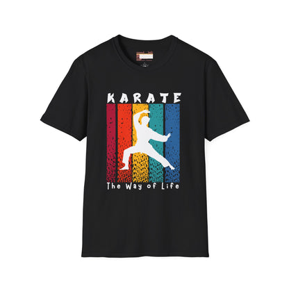 Graphic Karate Taekwondo Fighter Unisex Minimalist Comfort T-shirt