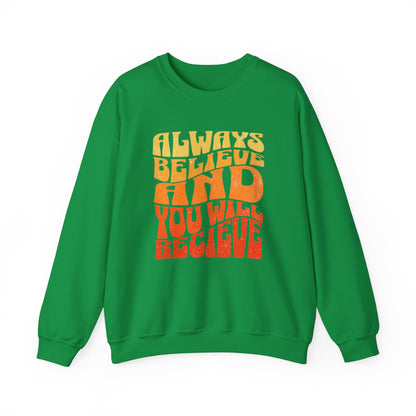 Graphic Designed Minimalist Unisex Motivational Crewneck Sweatshirt