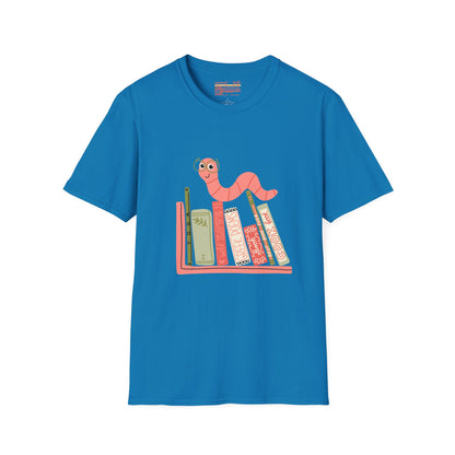 Graphic Designed Book Worm Book Lover Ultimate Comfort Unisex T-shirt