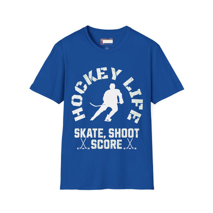Graphic Hockey Player Unisex Comfort Styled T-shirts