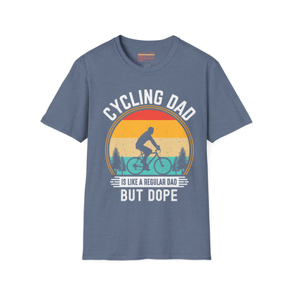 Cycling Dad Like A Regular Dad Ultimate Comfort Unisex Fathers Day T-shirt