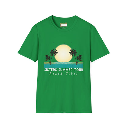 Graphic Sister Tour Comfort T-shirt, Christian Sister Outdoor Group Vacation Tees, Tees for Sisters Beach Cruise Trip