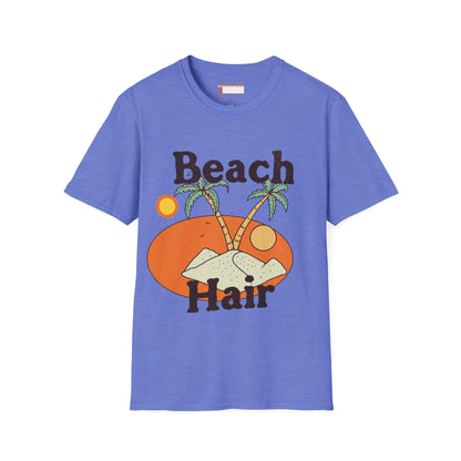 Graphic Summer Vibes Beach Hair Comfort Styled T-shirts