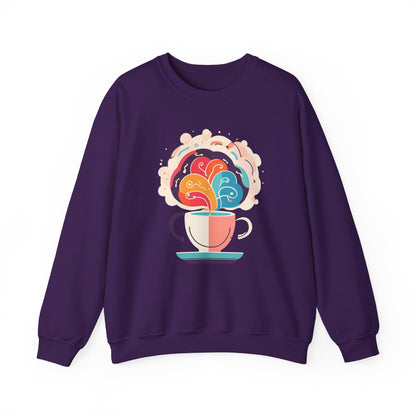 Graphic Designed Minimalist Unisex Coffee Genuis Crewneck Sweatshirt
