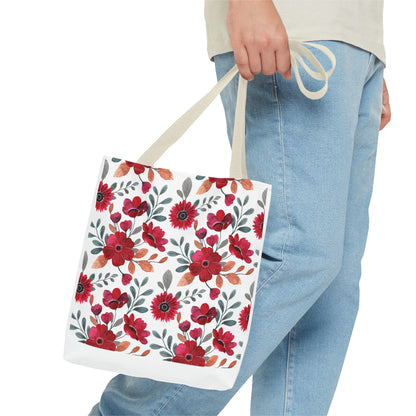 Summer Graphic Wild Flower Tote Bag