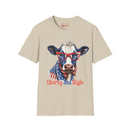 Liberty and Style July 4th Independence Day Ultimate Comfort Unisex T-shirt