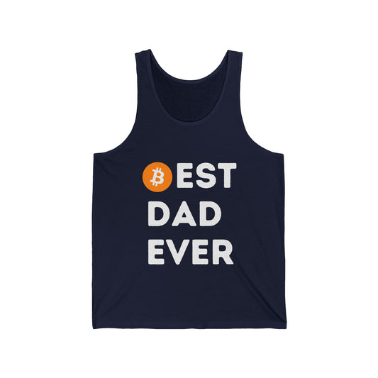 Best Dad Ever (Bitcoin, Crypto) Unisex Tank Top