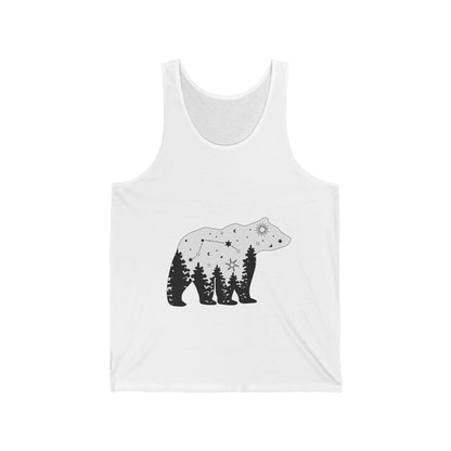 Ultimate Comfort Styled Unisex Forest Bear Summer Tank Top