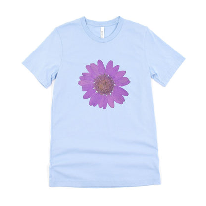 Purple Cherry Bloom Floral  Ultimate Comfort Styled T-shirt