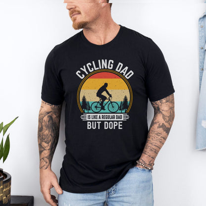 Cycling Dad Like A Regular Dad Ultimate Comfort Unisex Fathers Day T-shirt