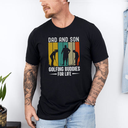 Dad And Son Golfing Buddies Ultimate Comfort Unisex Fathers Day T-shirt