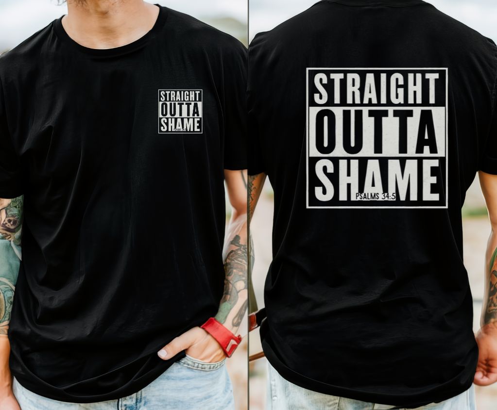 Straight Outta Shame Graphic Unisex T-shirt