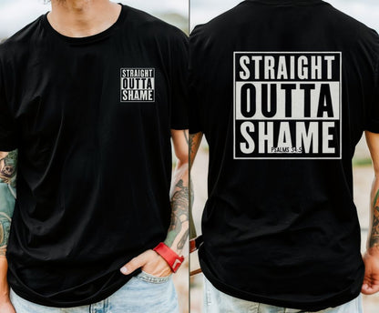 Straight Outta Shame Graphic Unisex T-shirt