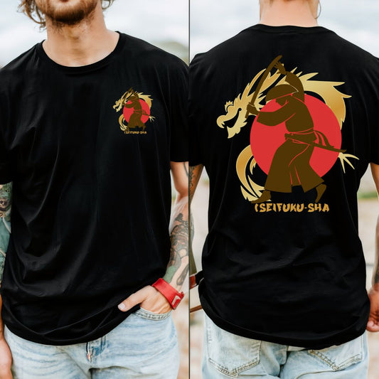 Japanese Warrior Designed Graphic Ultimate Comfort Styled Unisex T-shirt