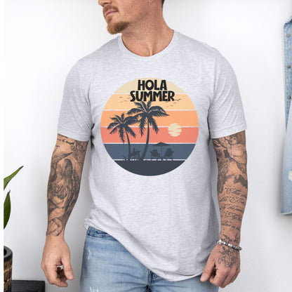 Hola Summer Cute Summer Couple T-shirts