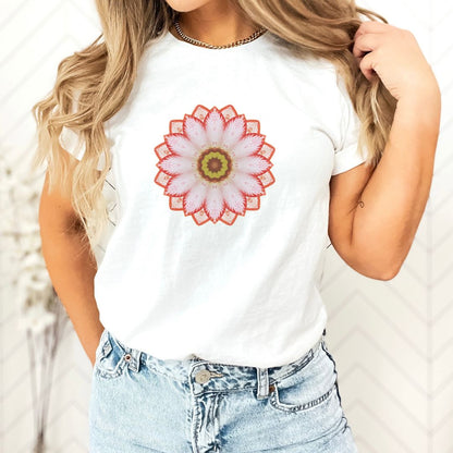 Graphic Floral Ultimate Comfort Styled T-shirt