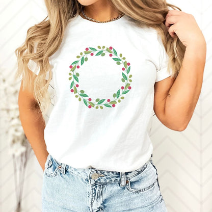 Circle Floral Combination Ultimate Comfort Styled Graphic T-shirt