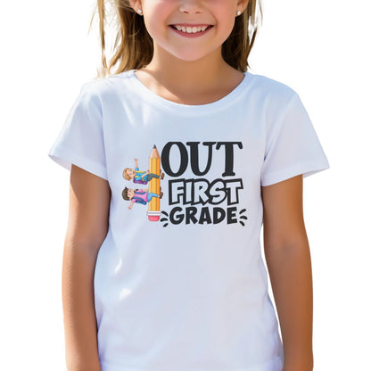 Unisex Kids Out First Grade Ultimate Comfort T-Shirts