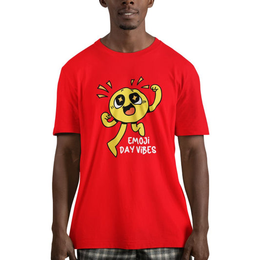 Graphic Emojis Designed Comfort Styled Minimalist T-shirts