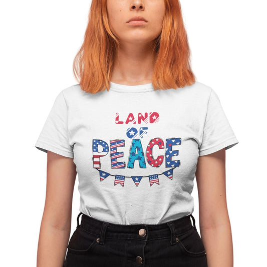 Land of Peace July 4th Independence Day Ultimate Comfort Unisex T-shirt