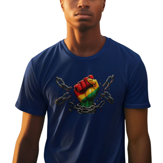 Celebrating Freedom Juneteenth With Pride Black and Proud Ultimate Comfort Unisex T-shirt