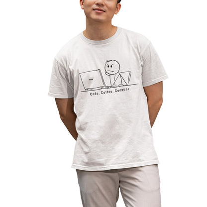 Minimalist Cartoon Character Graphic Urban Ultimate Comfort Unisex T-shirt