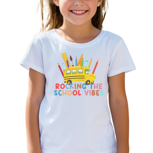 Unisex Kids Rocking The School Vibes Ultimate Comfort T-Shirts