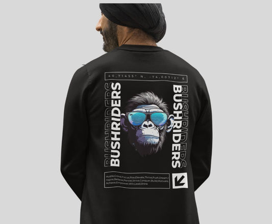 Graphic Designed Minimalist Bush Riders Crewneck Sweatshirt