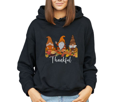 Unisex Hooded Graphic Holidays Sweatshirt, Cute Designed Hoodies for thanksgiving, Minimalist Hooded Holiday Sweatshirts