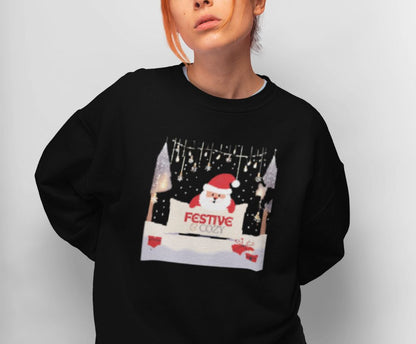 Graphic Designed Holiday Christmas Unisex Crewneck Sweatshirt