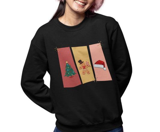 Graphic Designed Holiday Christmas Unisex Crewneck Sweatshirt